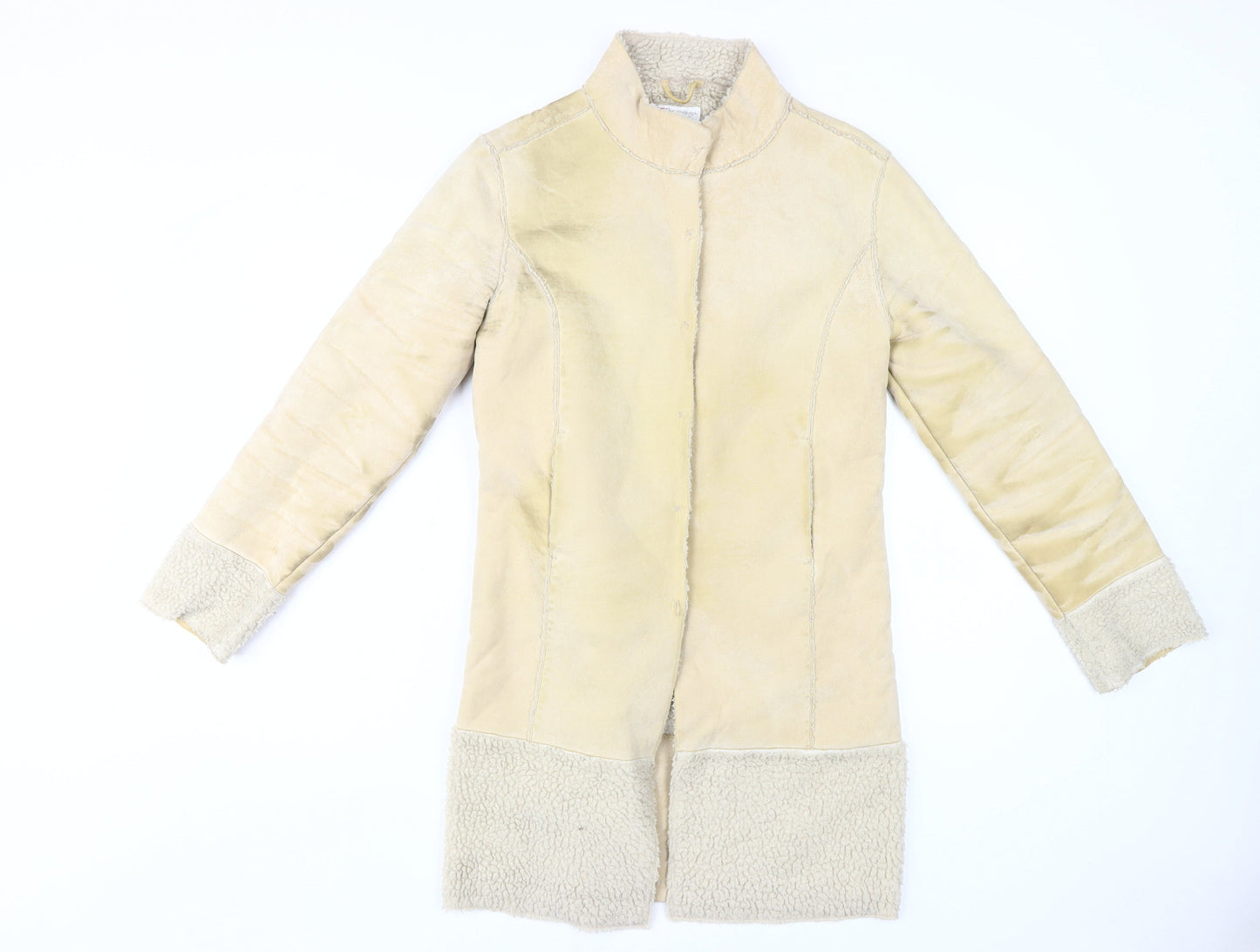 Miss Selfridge Beige Women’s Mid-Length Overcoat Size 10