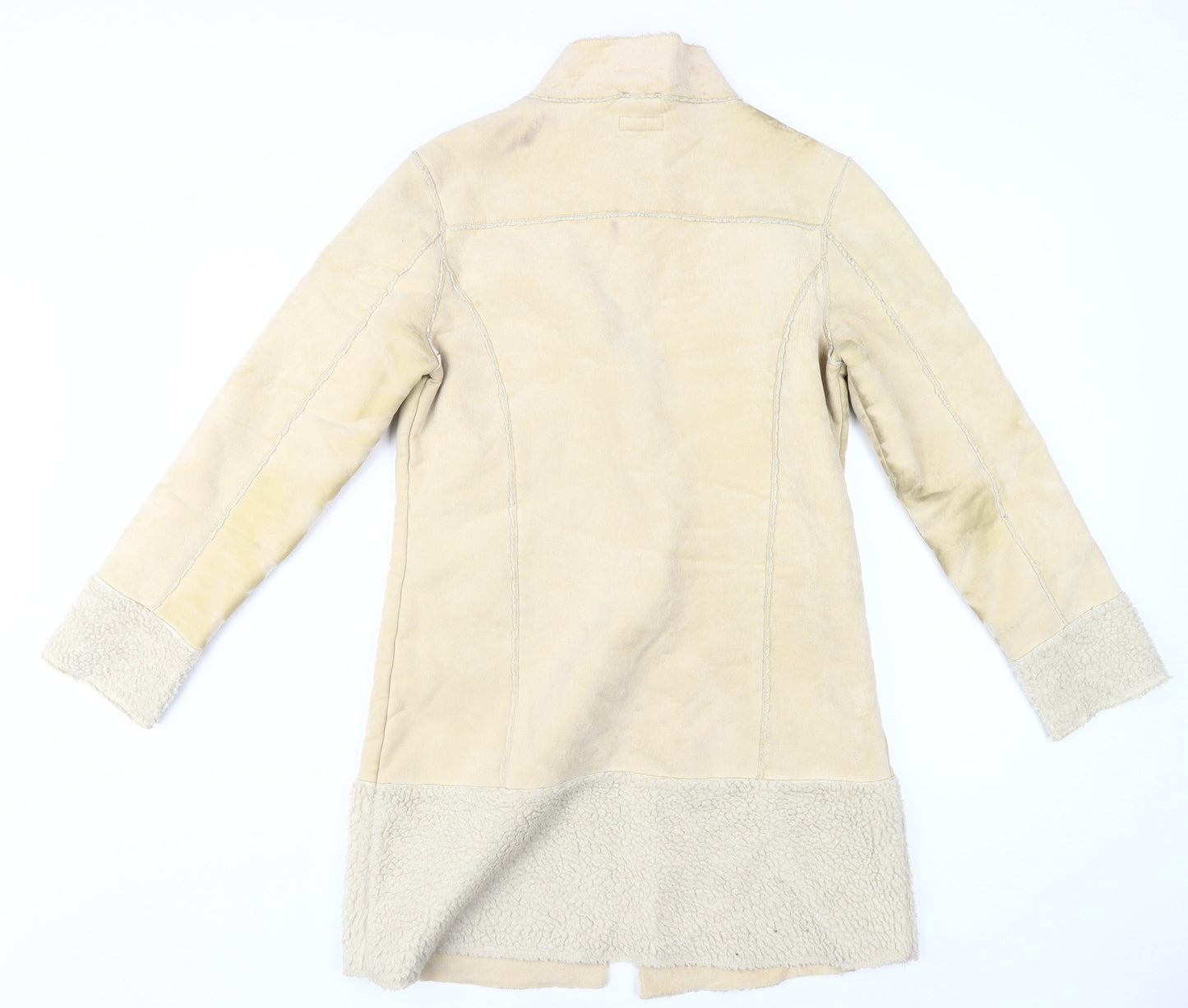 Miss Selfridge Beige Women’s Mid-Length Overcoat Size 10