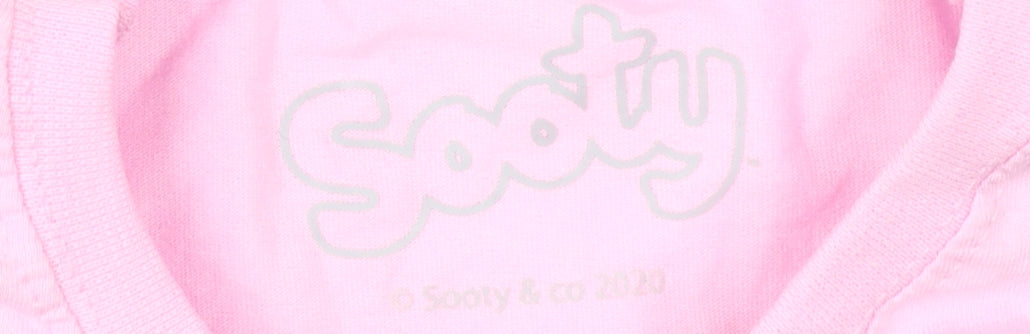 Sooty Girls Pink Graphic T-Shirt 12-13 Years
