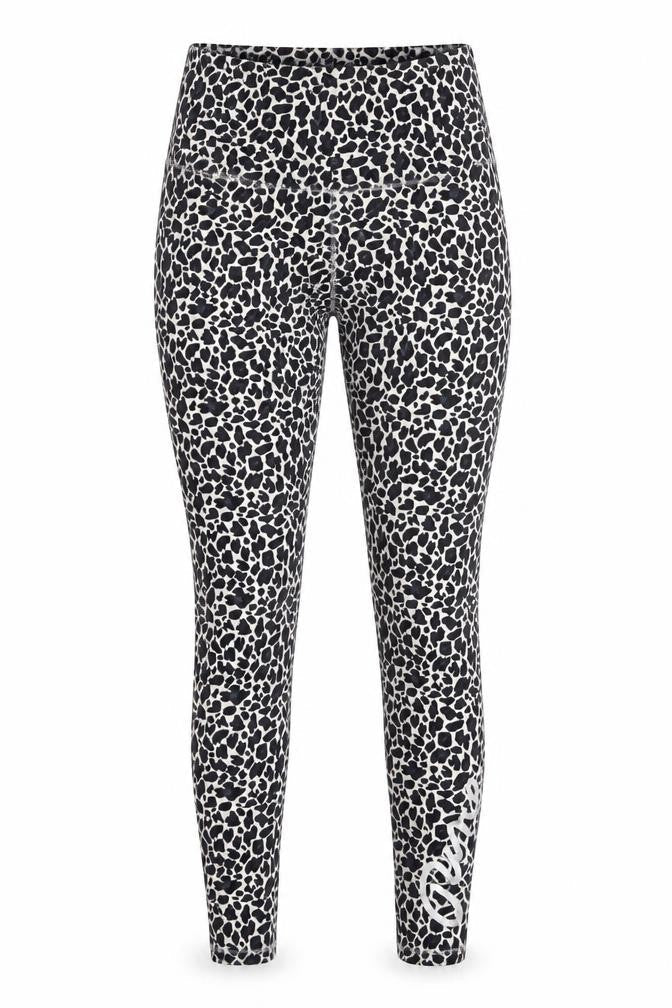 Pineapple XS Women Black Animal Print Leggings