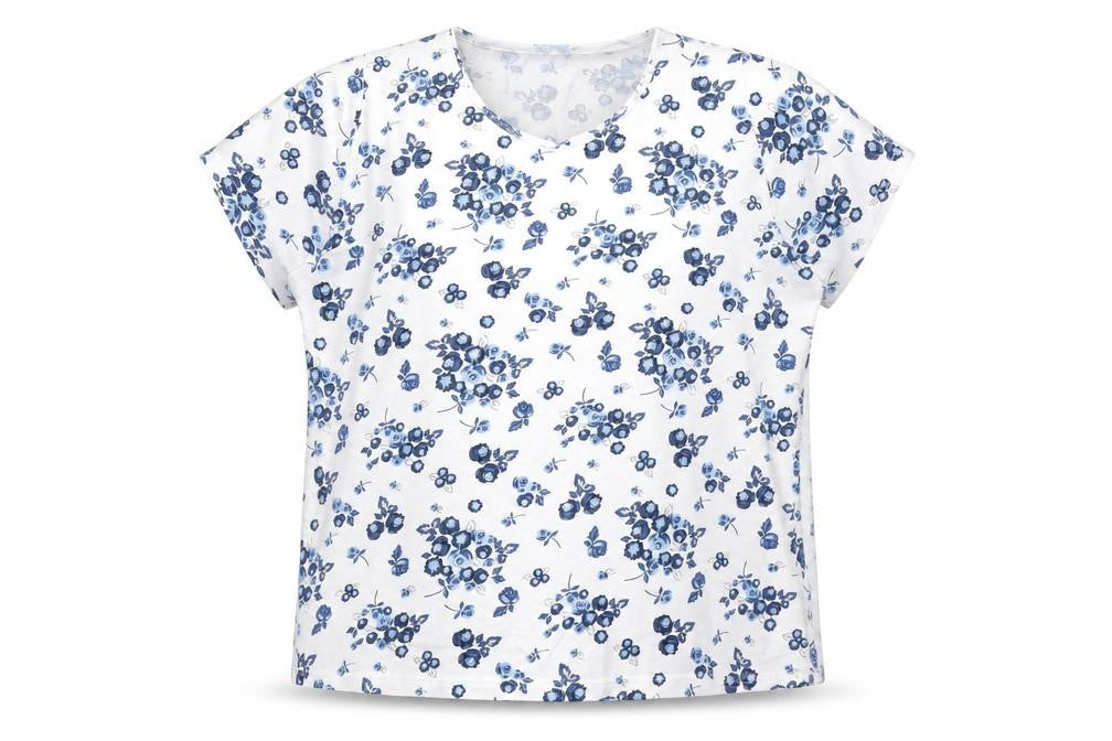 EWM Women's White Floral T-Shirt XL