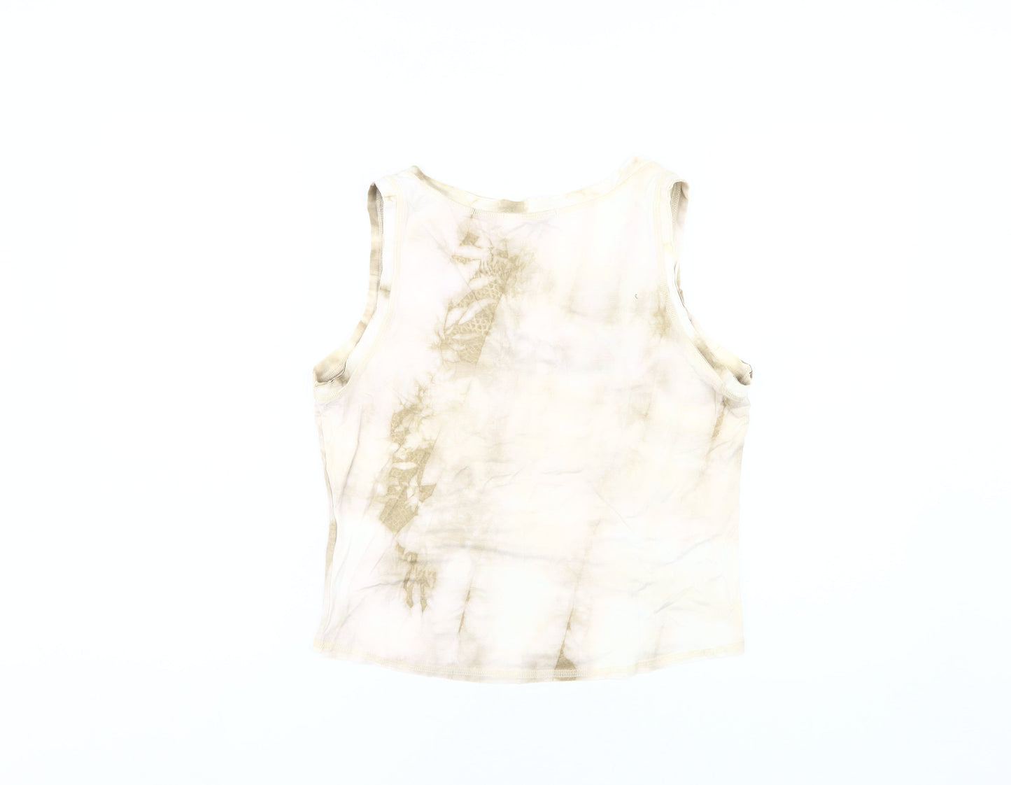 River Island Beige Tie-Dye Tank Top - Size 16