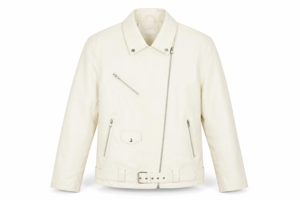 Asos Design Women's White Biker Jacket Size 12
