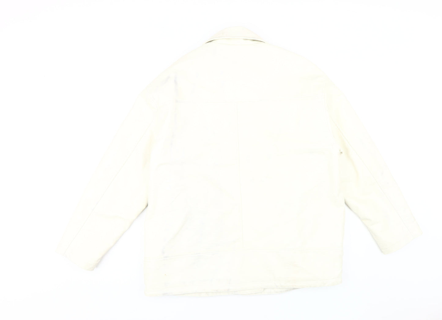 Asos Design Women's White Biker Jacket Size 12