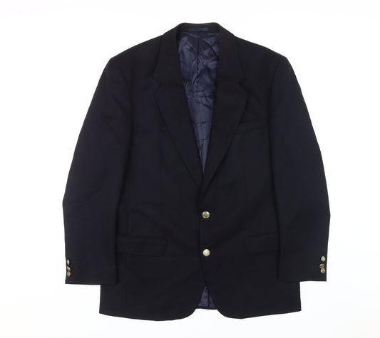 Burton Men's Blue Wool Blazer Jacket Size 40R