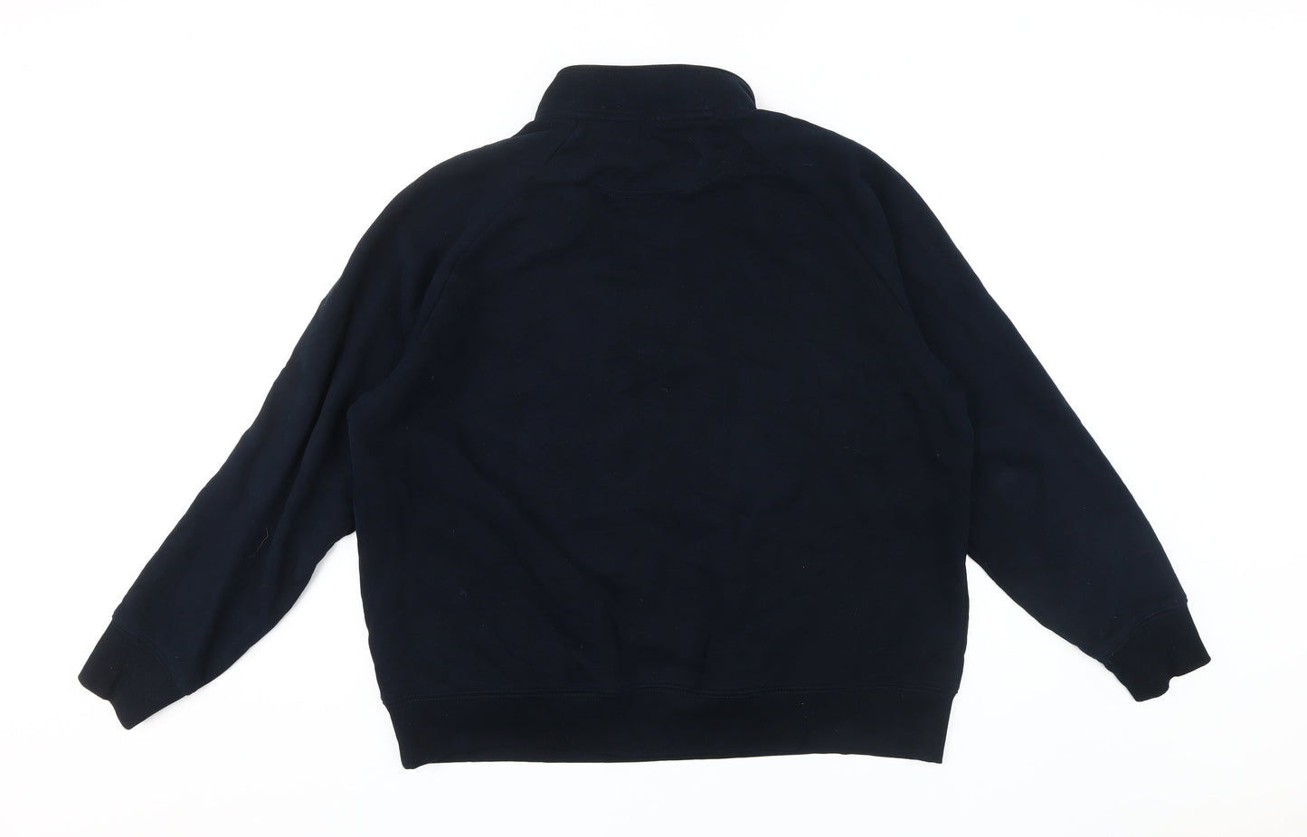 Marks and Spencer Men's Black XL 1/2 Zip Sweatshirt