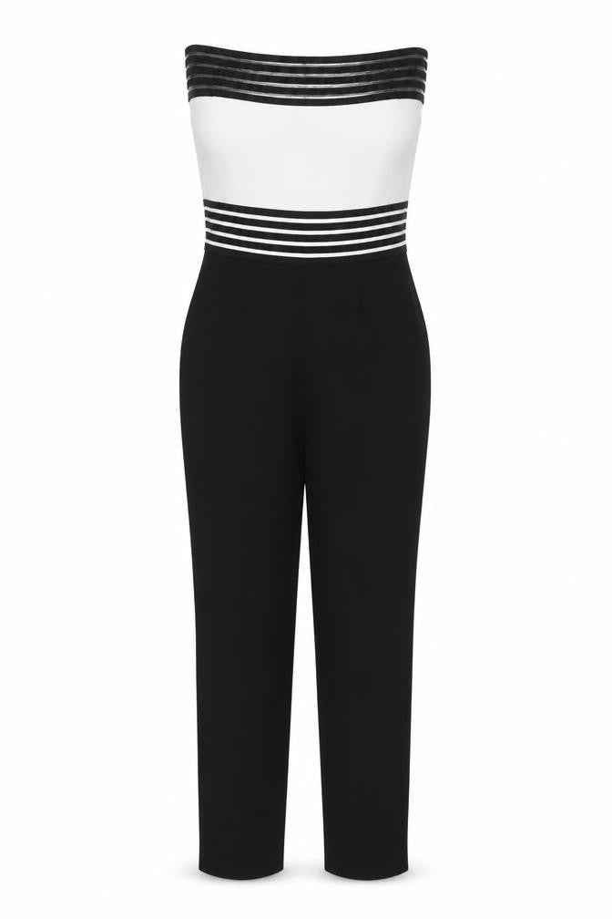 I-X London Women's Black Strapless Jumpsuit Size 12