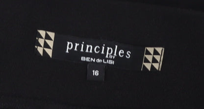 Close-up detail of Principles Women's Black, size 16, Pencil Skirt