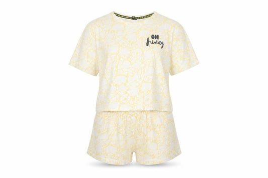 Disney at George Yellow Lounge Set Women 12-14 Graphic Print