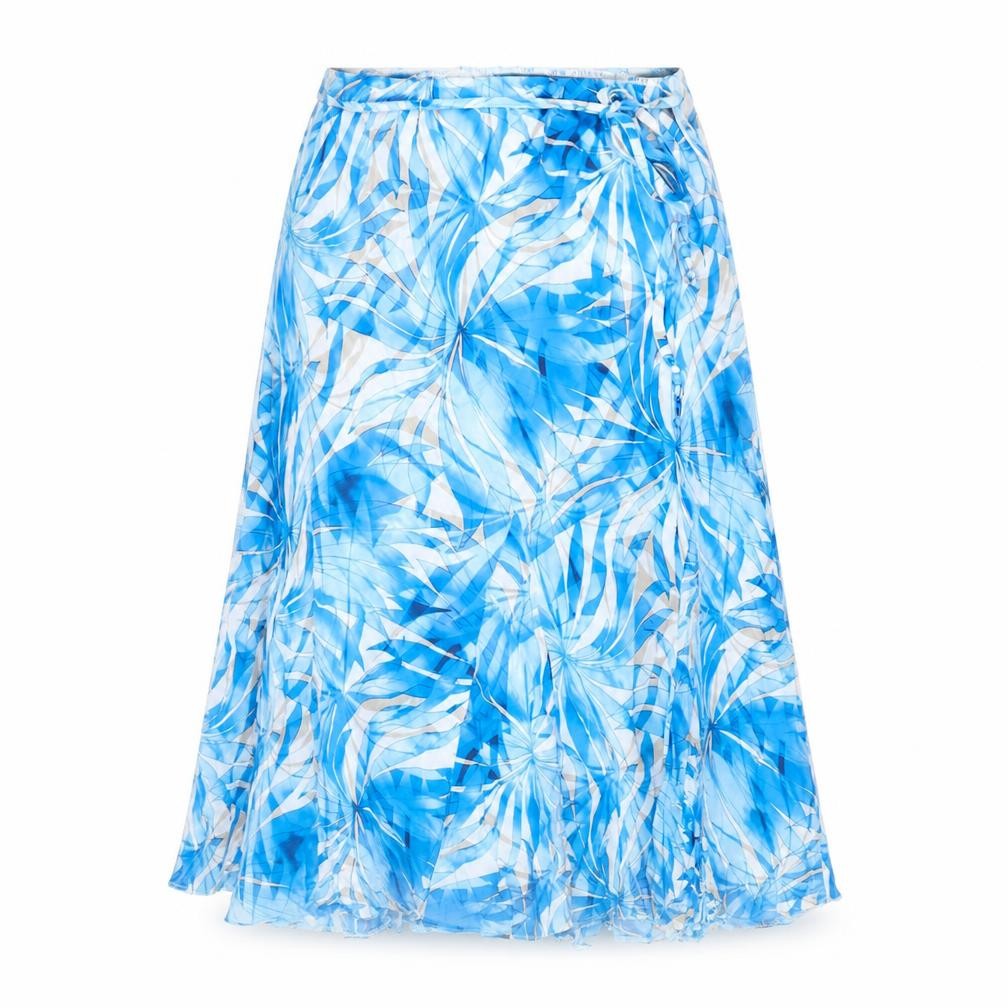 Marks & Spencer Blue A-Line Geometric Women's Skirt