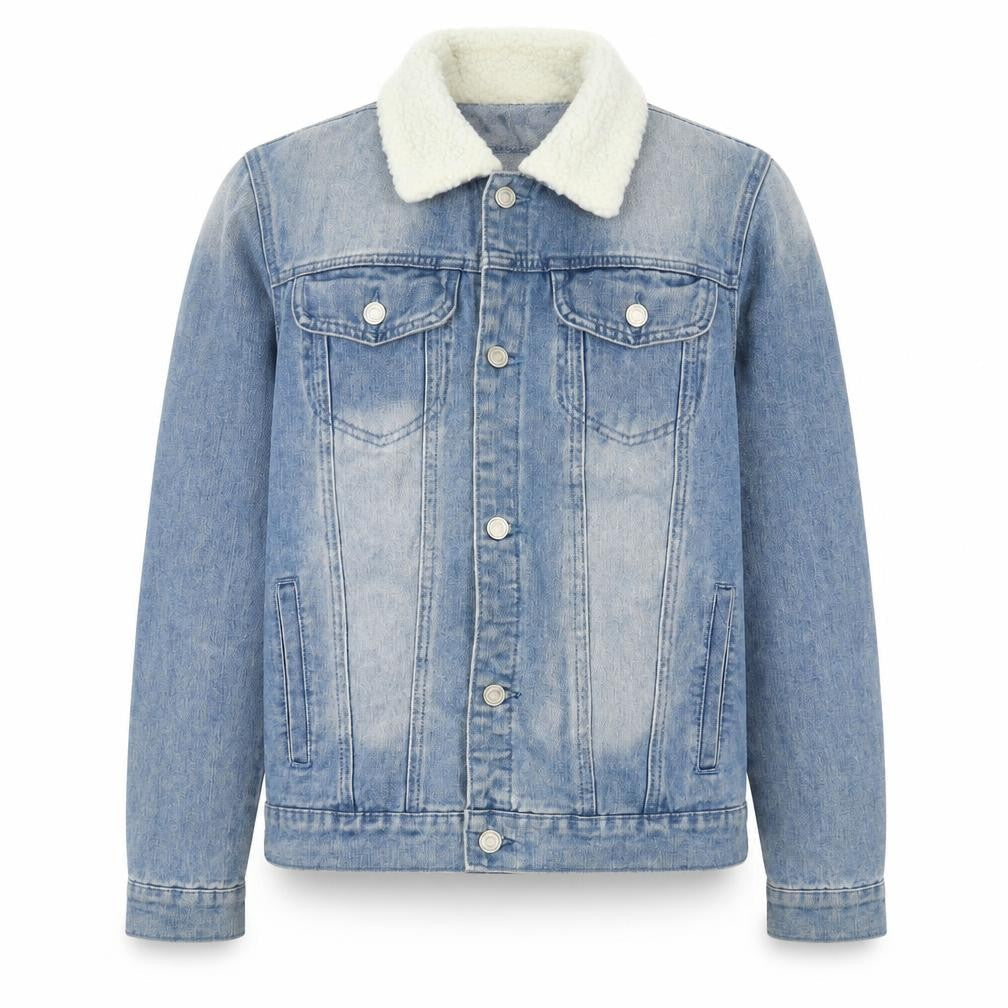 boohooMAN Men's Blue Denim Jacket Size S