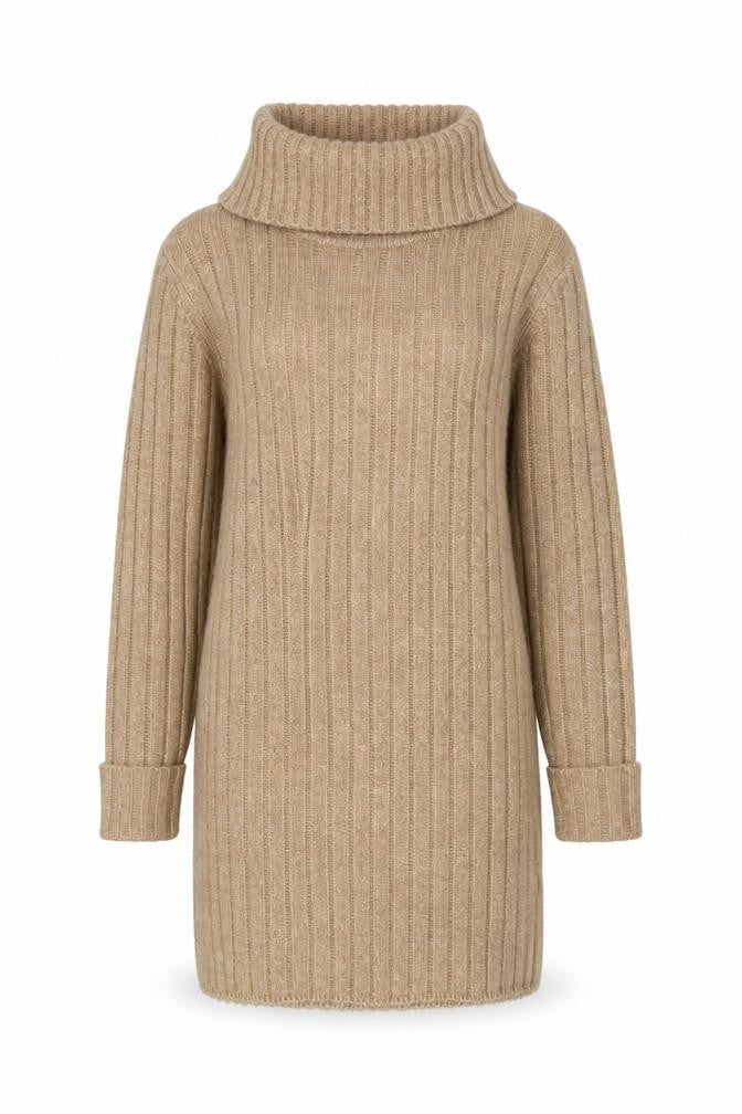 Miss Selfridge Women's Beige Cowl Neck Pullover Jumper Size 8