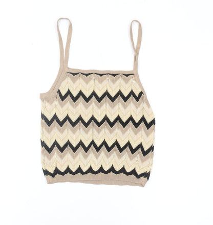 Mango Women's Multicoloured Camisole Tank, Size S