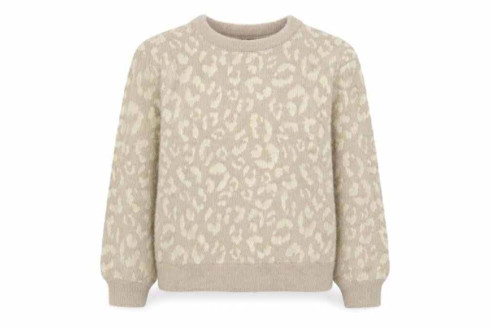 Marks & Spencer Women's Beige Animal Print Pullover Jumper