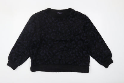 Marks & Spencer Women's Black Animal Print Jumper M