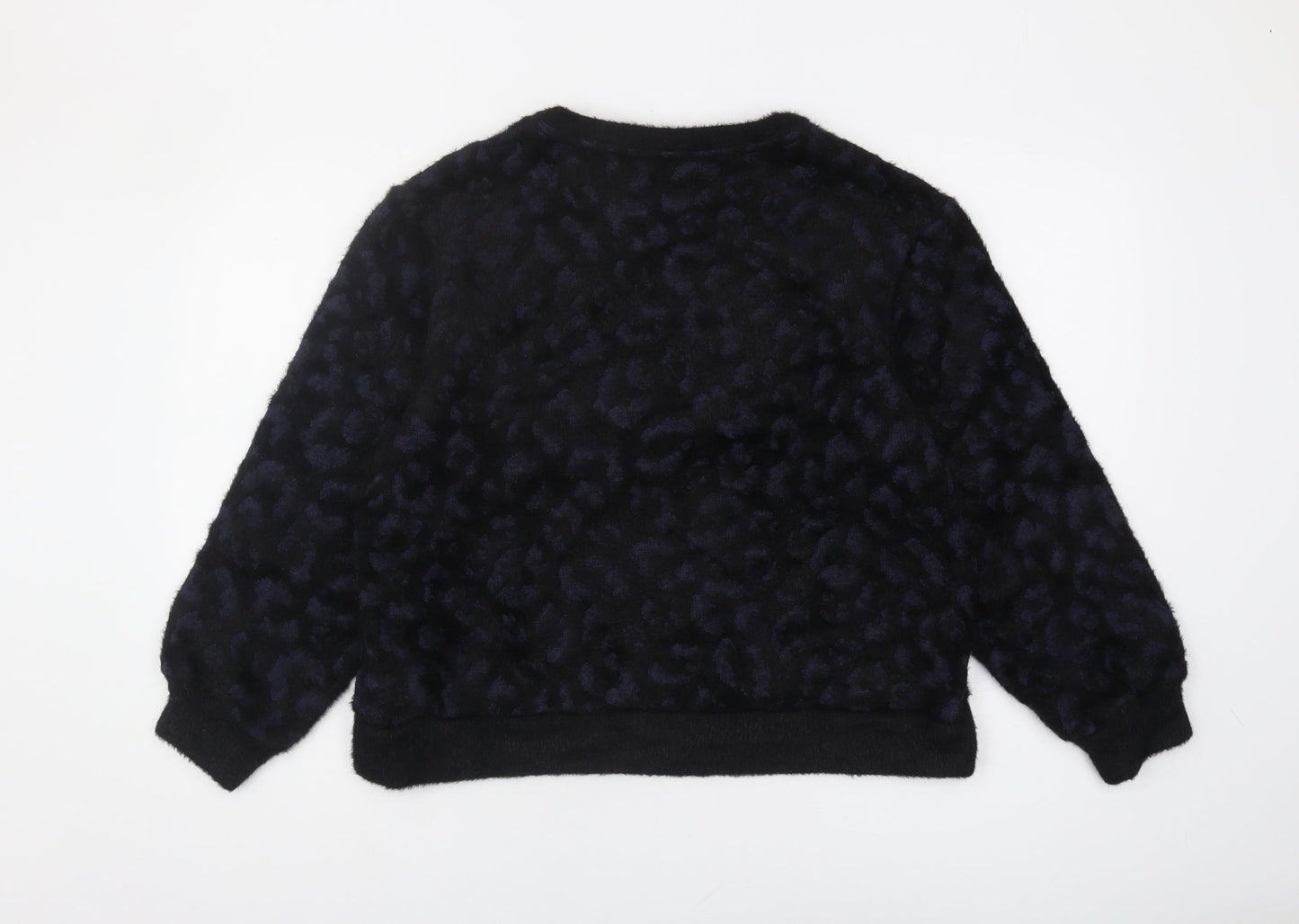 Marks and Spencer Women's Black Animal Print Jumper M