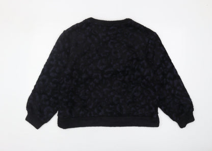 Marks & Spencer Women's Black Animal Print Jumper M