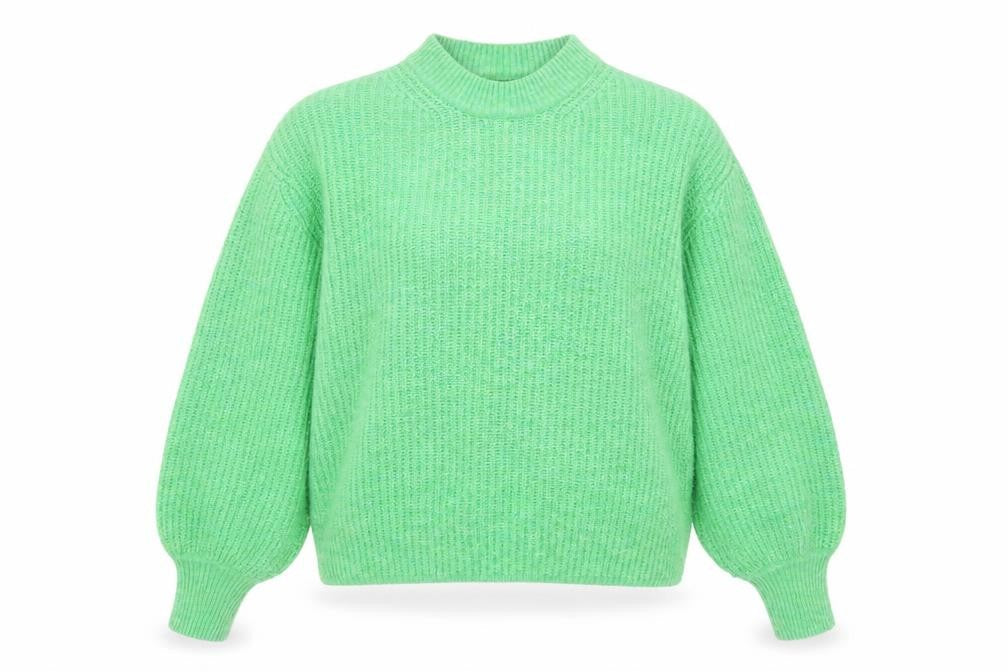 ASOS DESIGN Women's Green Mock Neck Jumper Size 4