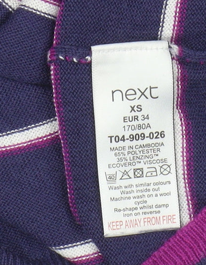 Next Women’s Multicoloured Striped Pullover XS