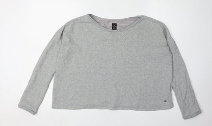 Replay Women's Grey Pullover Jumper, Size S, Cotton
