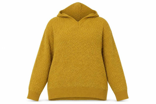 Apricot Women's Yellow Hooded V-Neck Jumper Size 16