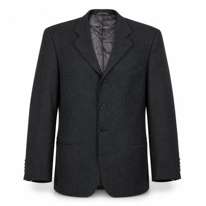 Hugo James Men's Grey Striped Blazer 44R