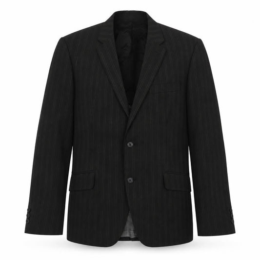 Karl Jackson Men's Black Striped Blazer, 40 Short