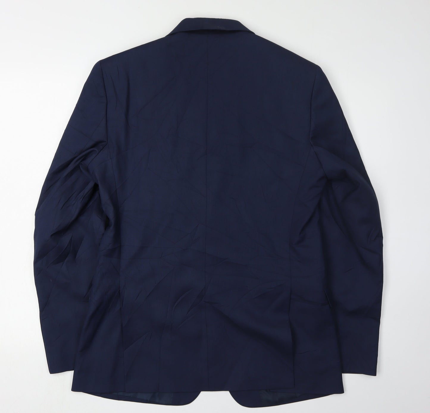 Marks and Spencer Men's Blue Suit Jacket, Size 38, Regular Fit