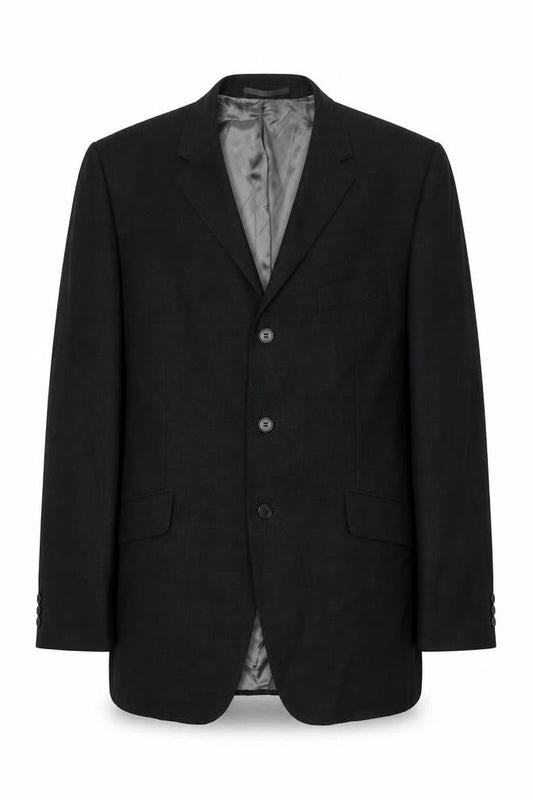 Karl Jackson Men's Black Blazer, 40, Regular Fit, Formal