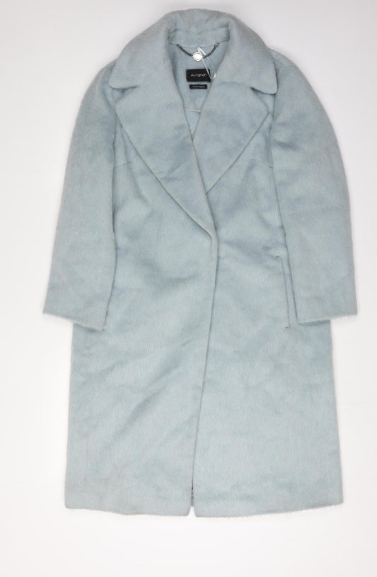 Marks and Spencer Women's Blue Overcoat Size 8