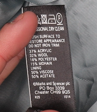 Marks & Spencer Women's Blue Overcoat Size 8