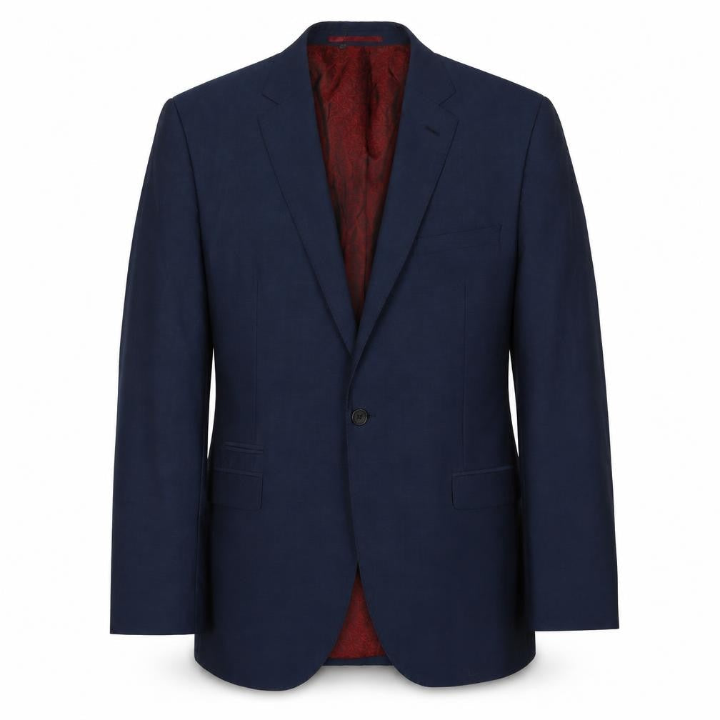 Next Men's Blue Wool Blazer 42R Regular Formal