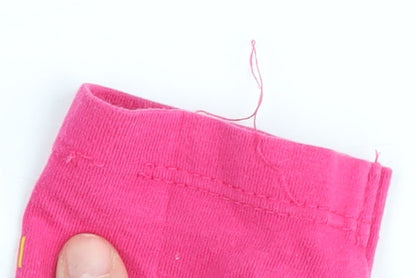 Close-up detail of Nike girls’ pink leggings 2 years
