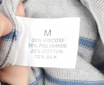 Additional view of Linea Women's Grey Striped jumper - M