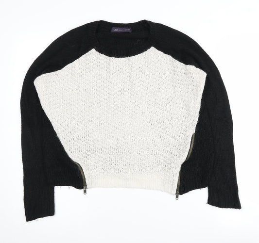 Marks and Spencer Women's Black Jumper, Size 10, Crew Neck