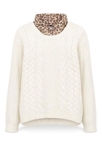 Next Women's Ivory Cable-Knit Pullover Jumper, Size 8