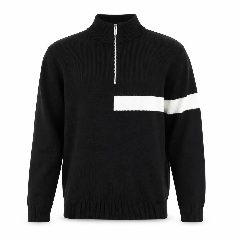boohooMAN Men's Black Medium Full Zip Jumper