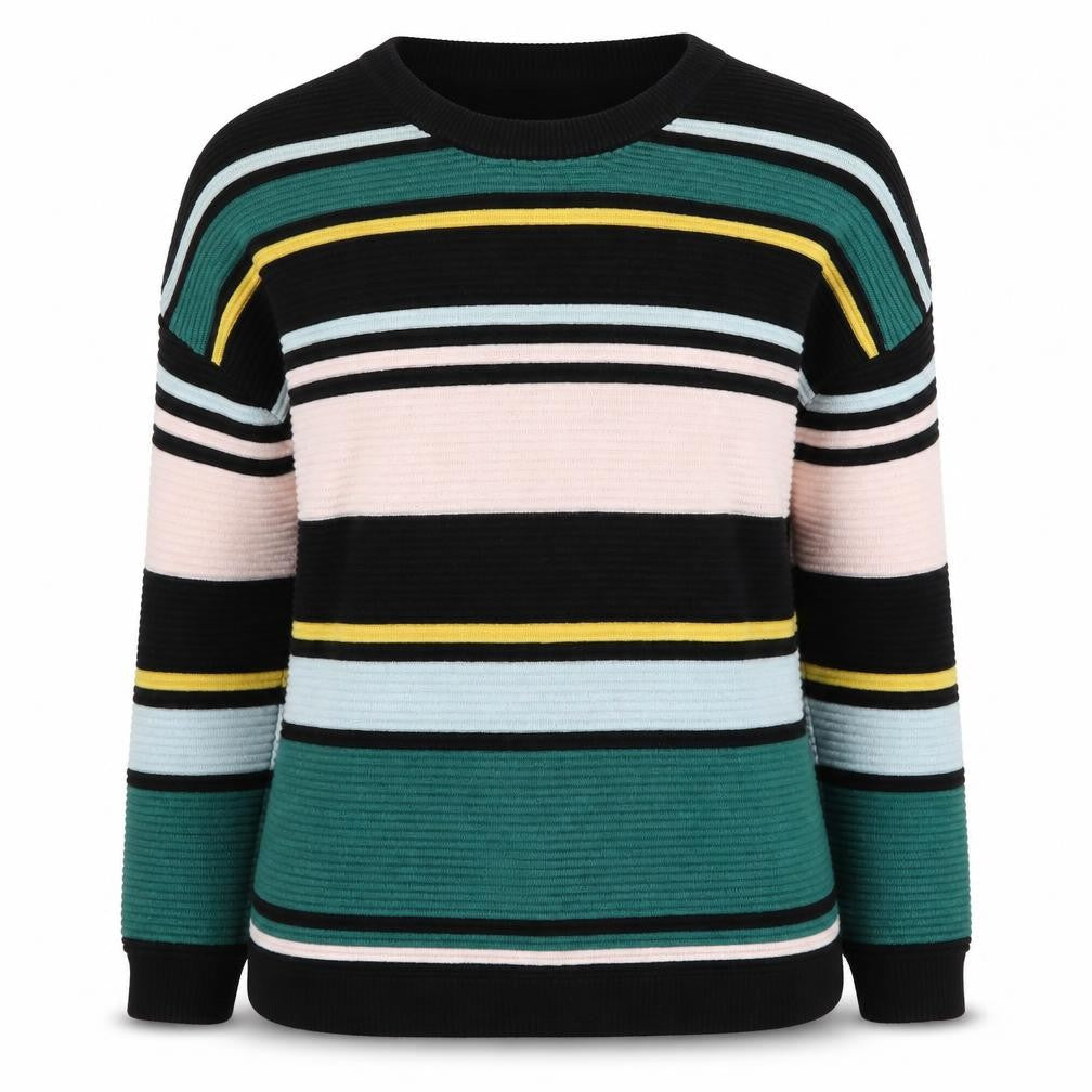 H&M Women's Multicoloured Striped Jumper M
