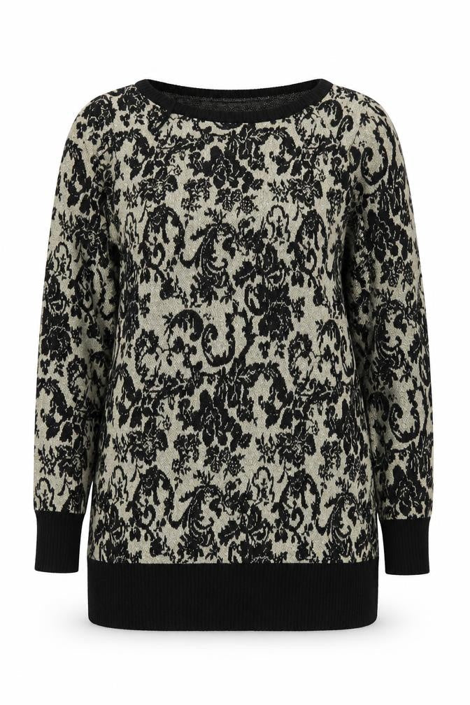 Nina Leonard Women's Black M Pullover Jumper