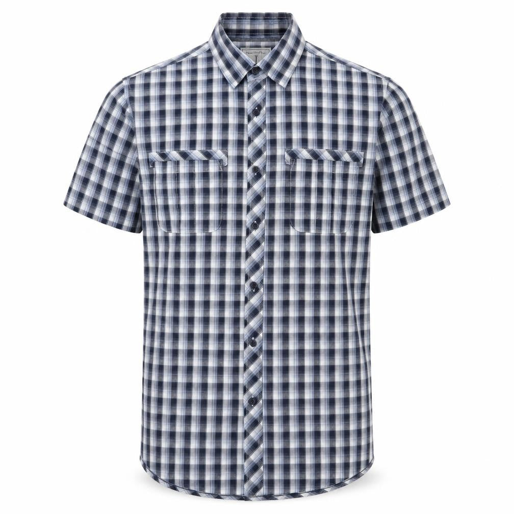 Jasper Conran Men's Blue Check Shirt Medium