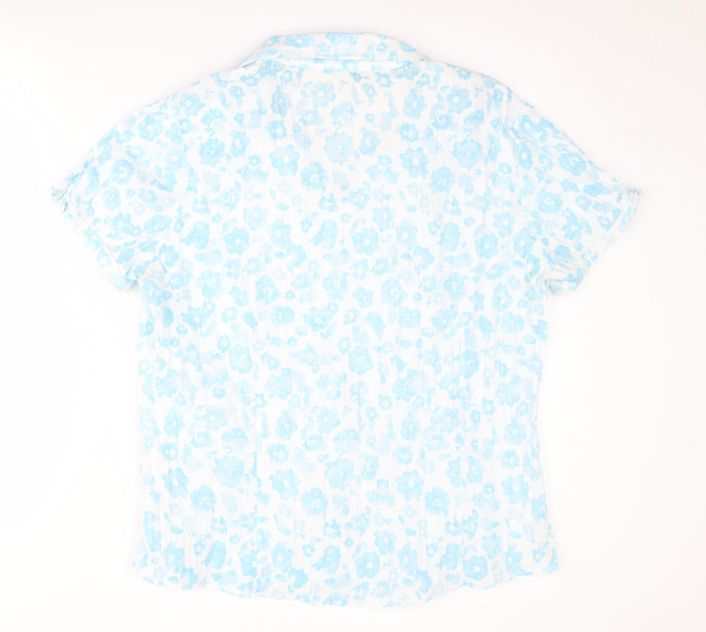 Rocha John Rocha Women’s Blue Floral Button-Up Shirt