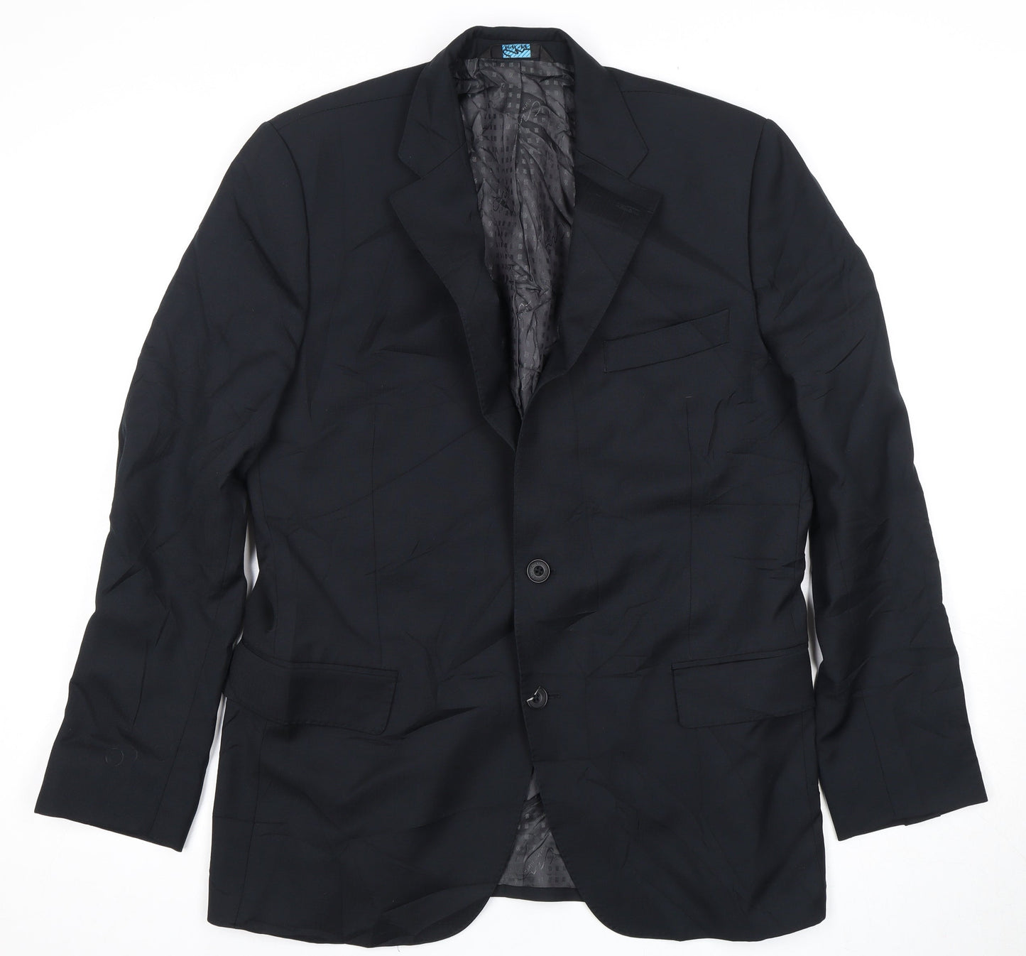 Reda Men's Blue Wool Blazer, 41, Formal Jacket