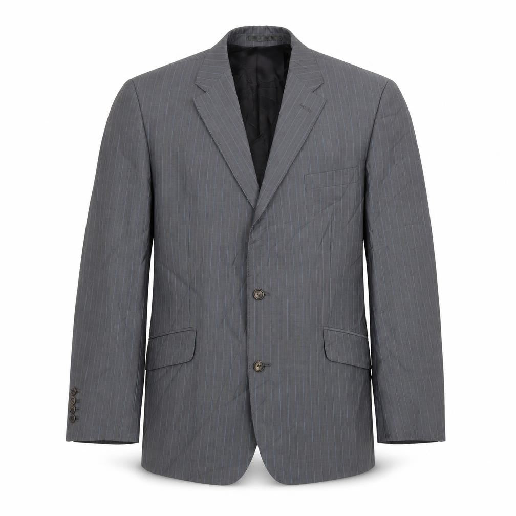 Harvey Nichols Grey Striped Blazer 44 Regular Fit