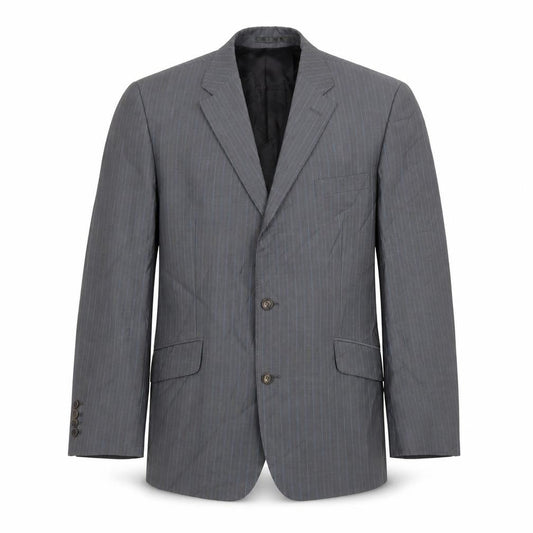 Harvey Nichols Grey Striped Blazer 44 Regular Fit