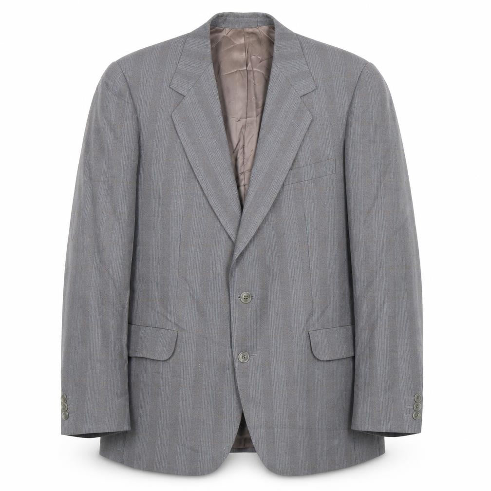 Whitehead Men's Grey 42 Blazer - Vintage Striped Wool