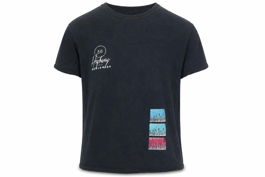 Topman Men's Black Graphic Print T-Shirt Small