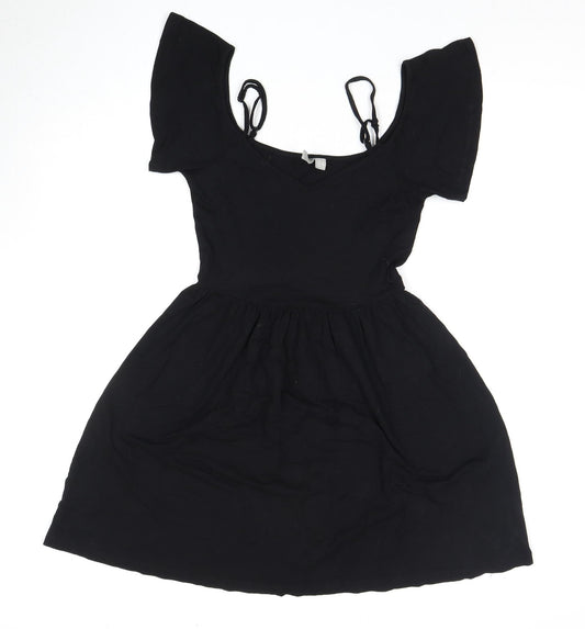 Asos Women's Black Jersey Strappy Dress Size 6