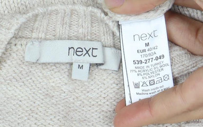 Next Women's Multicoloured Wool Pullover Jumper M