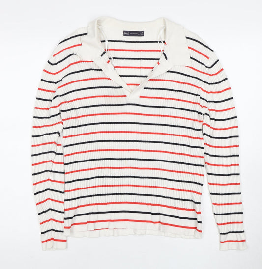 Marks and Spencer Women Multicoloured Pullover L