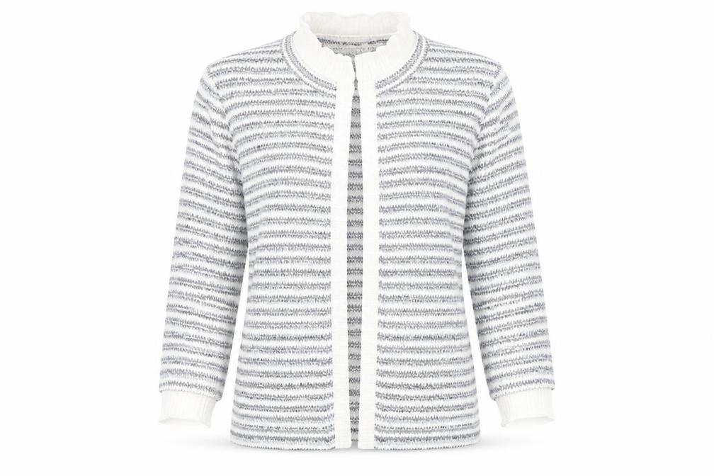 Marks & Spencer Women's Multicoloured Striped Cardigan M